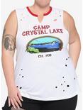 Friday The 13th Destructed Girls Muscle Top Plus Size, MULTI, hi-res