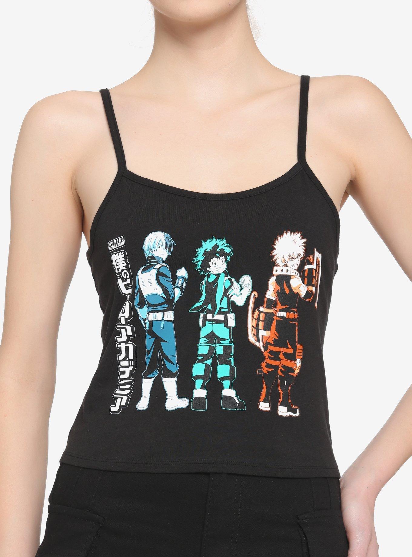 My Hero Academia Trio Girls Crop Cami, MULTI, hi-res