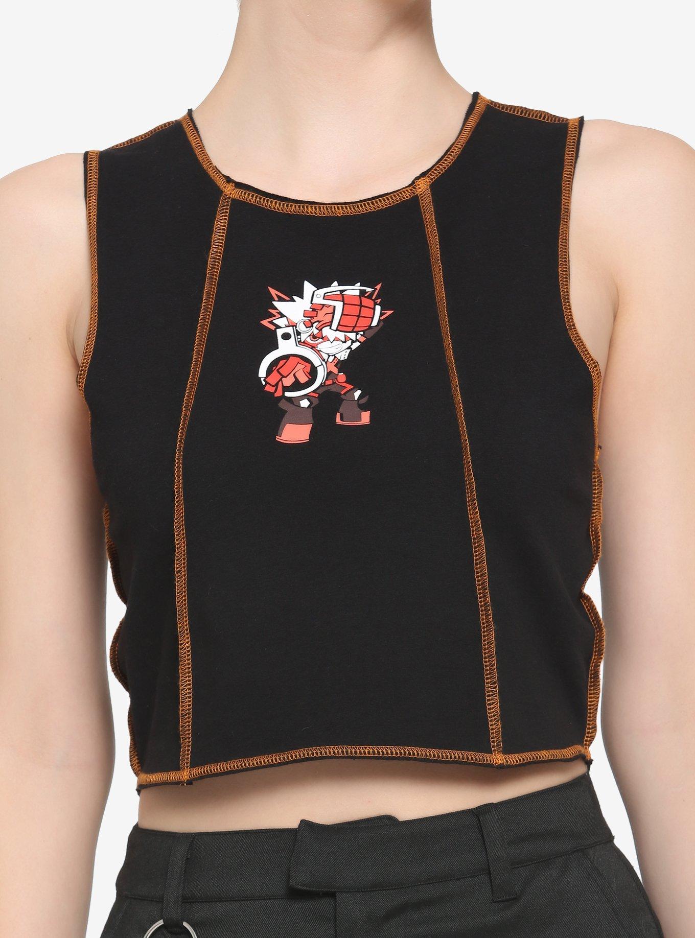My Hero Academia Chibi Bakugo Girls Crop Tank Top, MULTI, hi-res