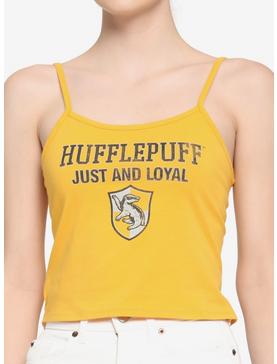 Harry Potter Hufflepuff Girls Strappy Crop Tank Top, , hi-res