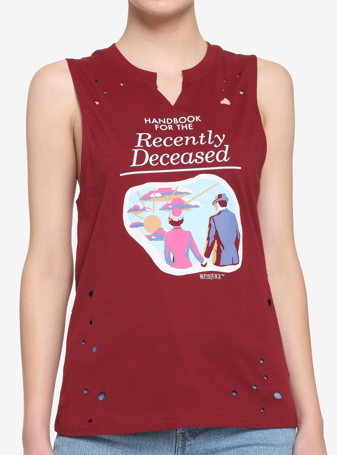 Beetlejuice Handbook For The Recently Deceased Destructed Girls Muscle Top, MULTI, hi-res