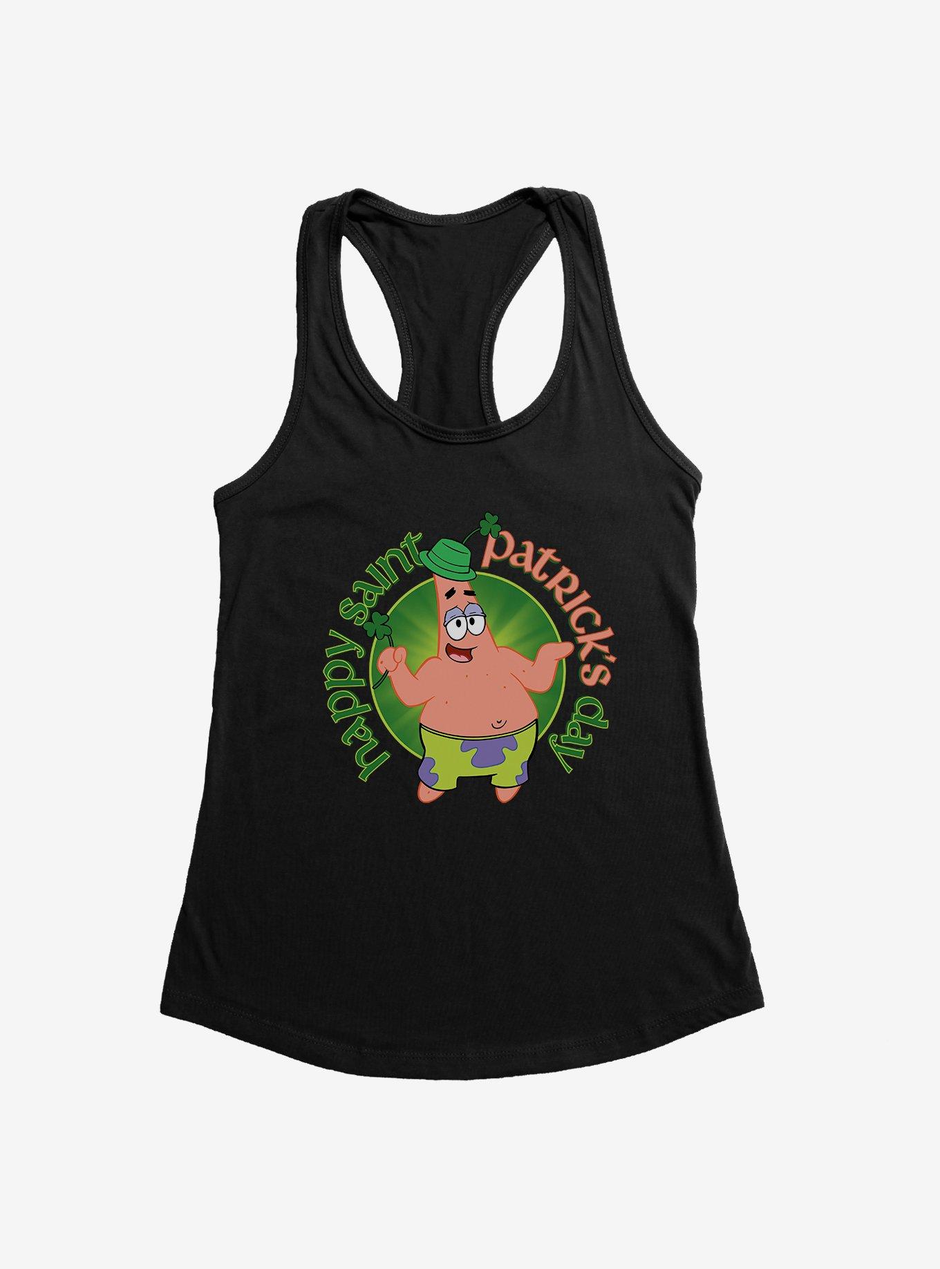 SpongeBob SquarePants Happy Saint Patrick's Day Womens Tank Top, , hi-res