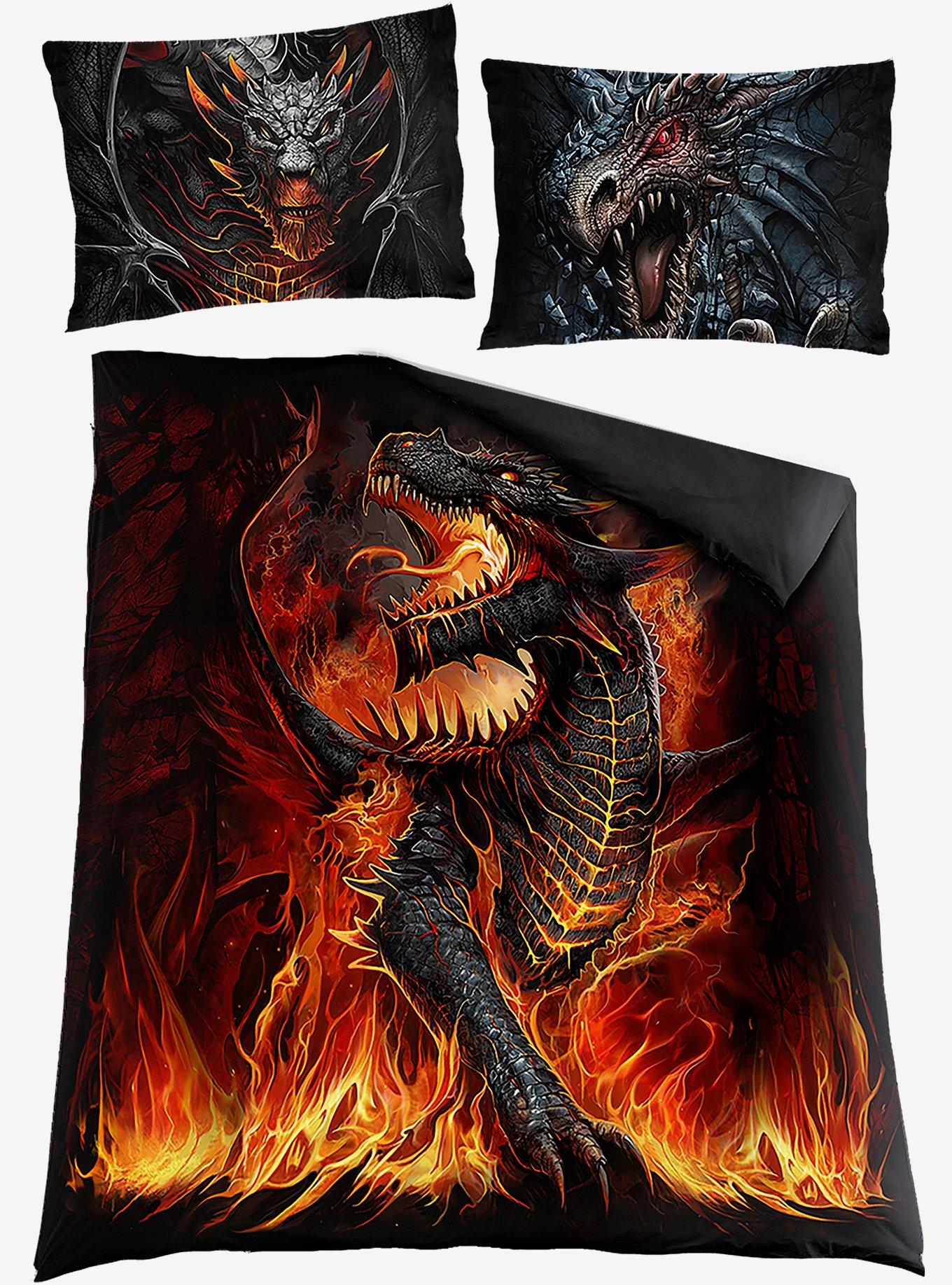 Draconis Double Duvet Reversible Bedding Set, , hi-res