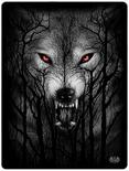 Forest Wolf Fleece Blanket, , hi-res