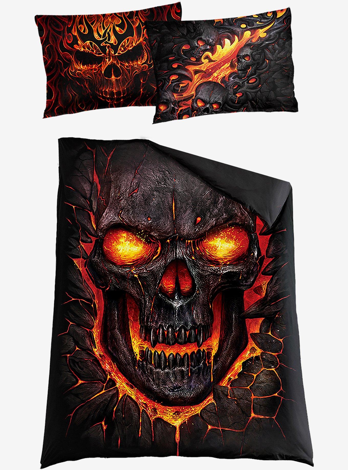 Skull Blast Single Duvet Reversible Bedding Set, , hi-res