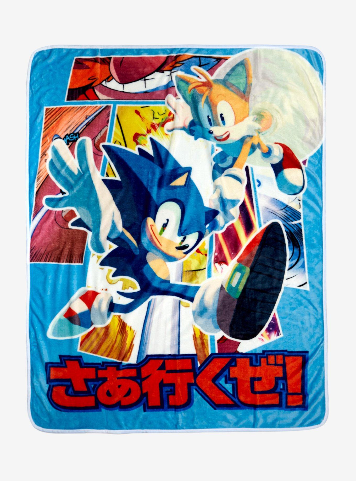 Sonic the Hedgehog Let's Go Sonic & Tails Throw, , hi-res