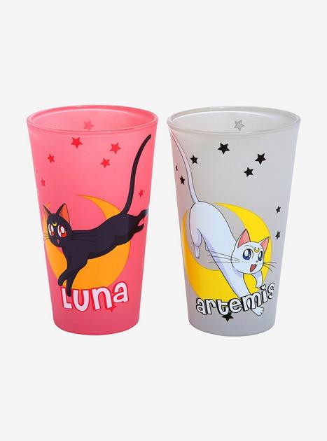 Sailor Moon Luna & Artemis Pint Glass Set