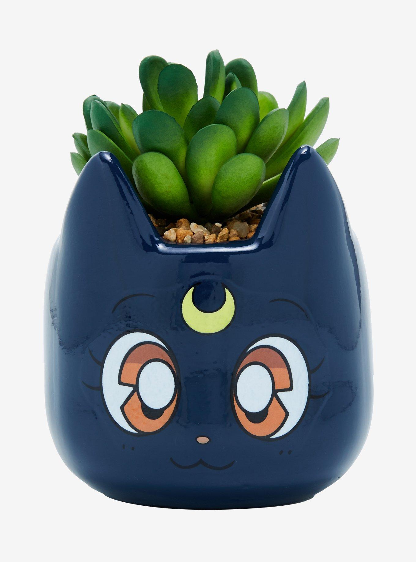 Sailor Moon Luna Faux Succulent Planter, , hi-res