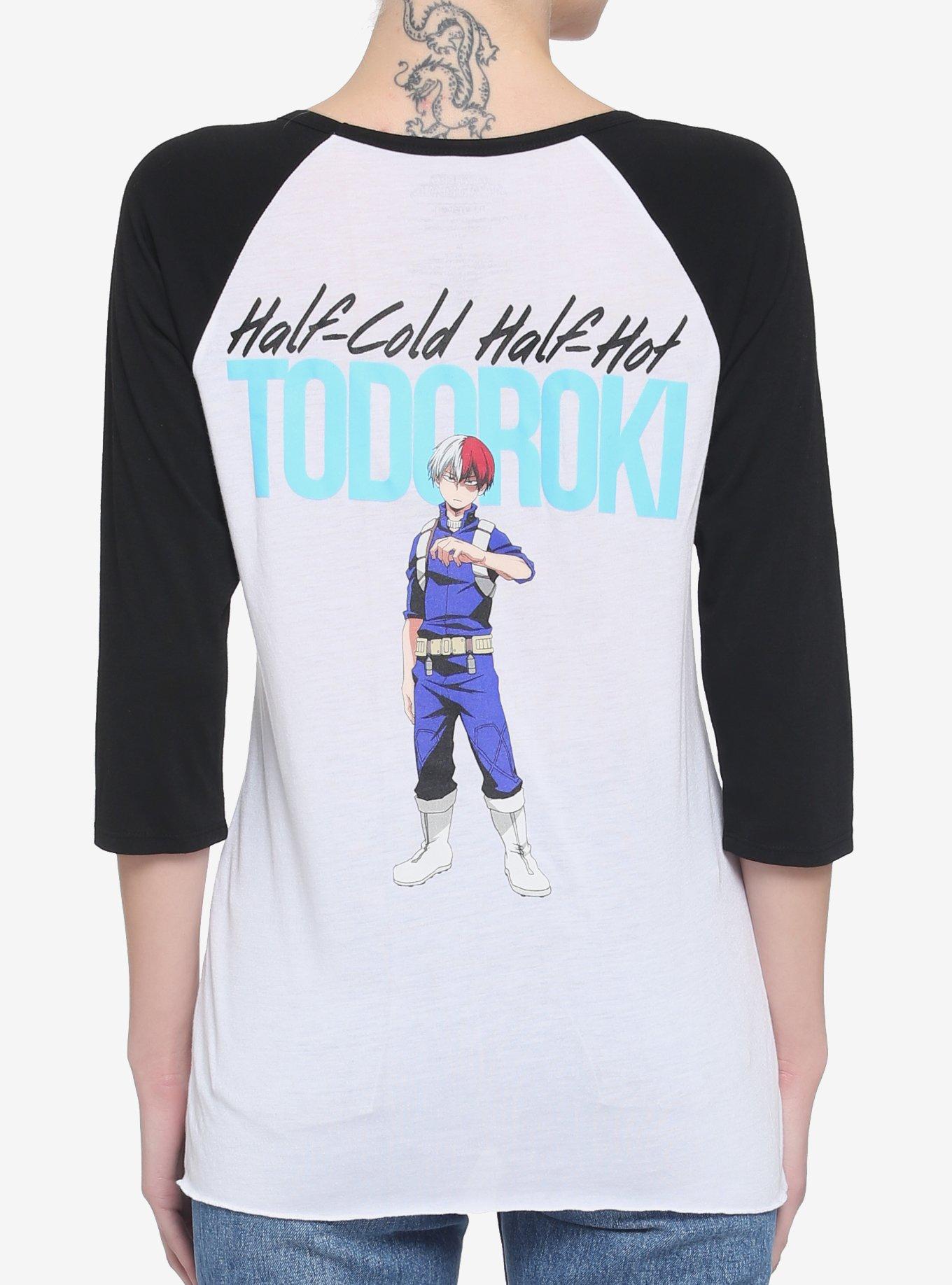 My Hero Academia Todoroki Raglan Girls T-Shirt, MULTI, hi-res
