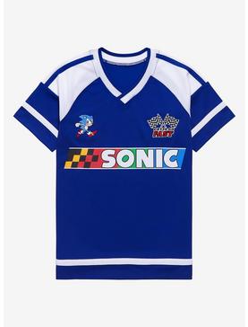 Sonic the Hedgehog Gotta Go Fast Youth Soccer Jersey - BoxLunch Exclusive, BLUE  NAVY, hi-res
