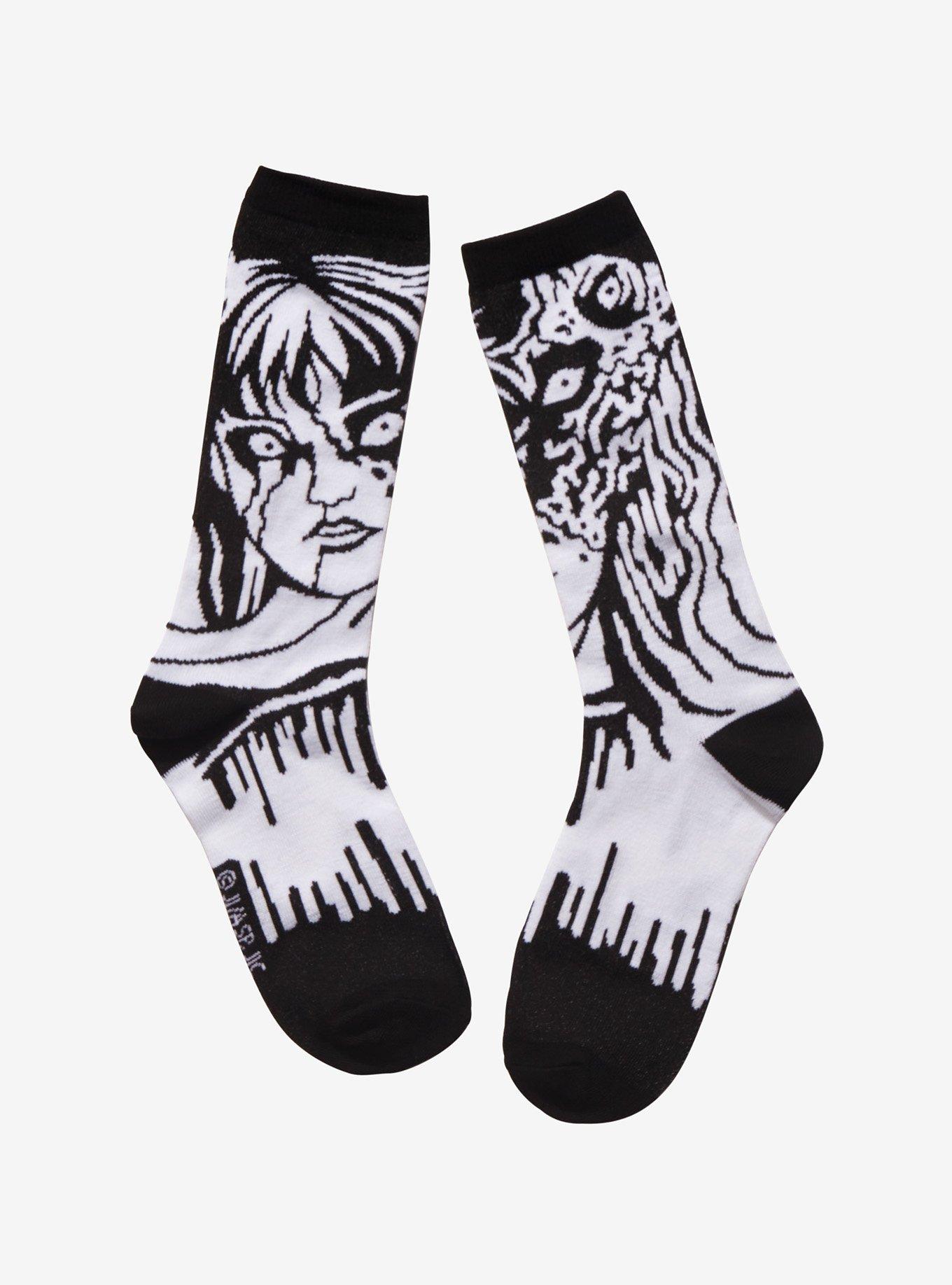 Junji Ito Tomie Melting Crew Socks, , hi-res