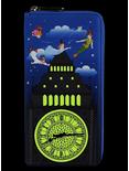 Loungefly Disney Peter Pan Clock Glow-In-The-Dark Zipper Wallet, , hi-res
