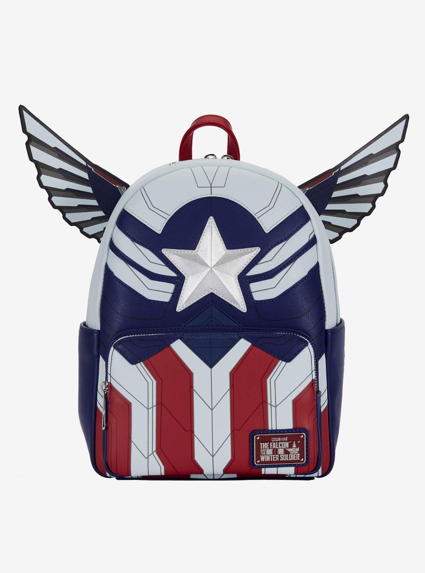 Loungefly Marvel The Falcon And The Winter Soldier Captain America Mini Backpack Her Universe