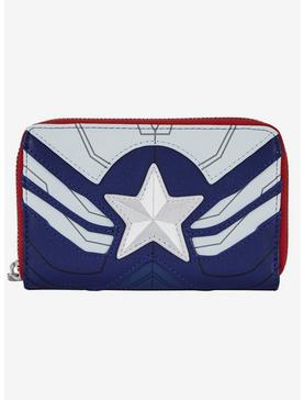 Loungefly Marvel The Falcon And The Winter Soldier Captain American Zipper Wallet, , hi-res