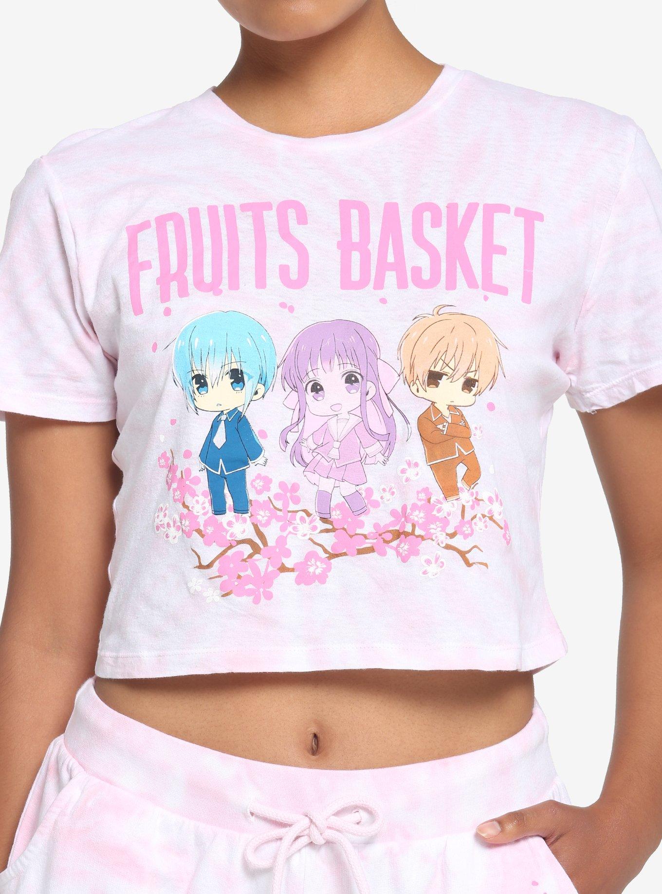 Fruits Basket Trio T-Shirt & Shorts Girls Lounge Set, MULTI, hi-res