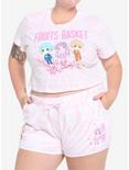 Fruits Basket Trio T-Shirt & Shorts Girls Lounge Set Plus Size, MULTI, hi-res
