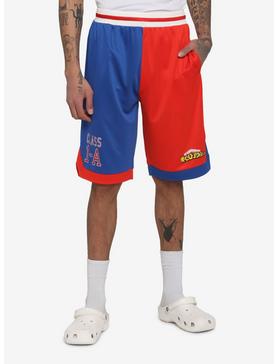 Plus Size My Hero Academia Todoroki Split Basketball Shorts, , hi-res