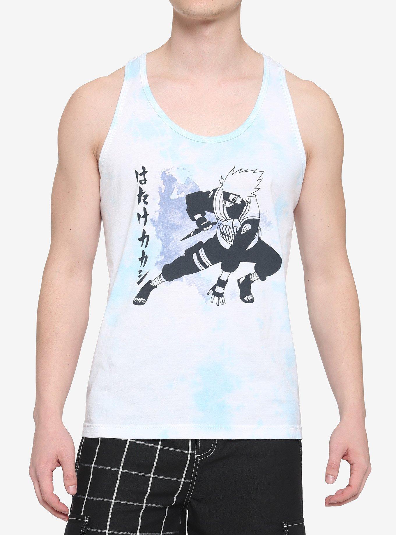 Naruto Shippuden Kakashi Blue Wash Tank Top, MULTI, hi-res