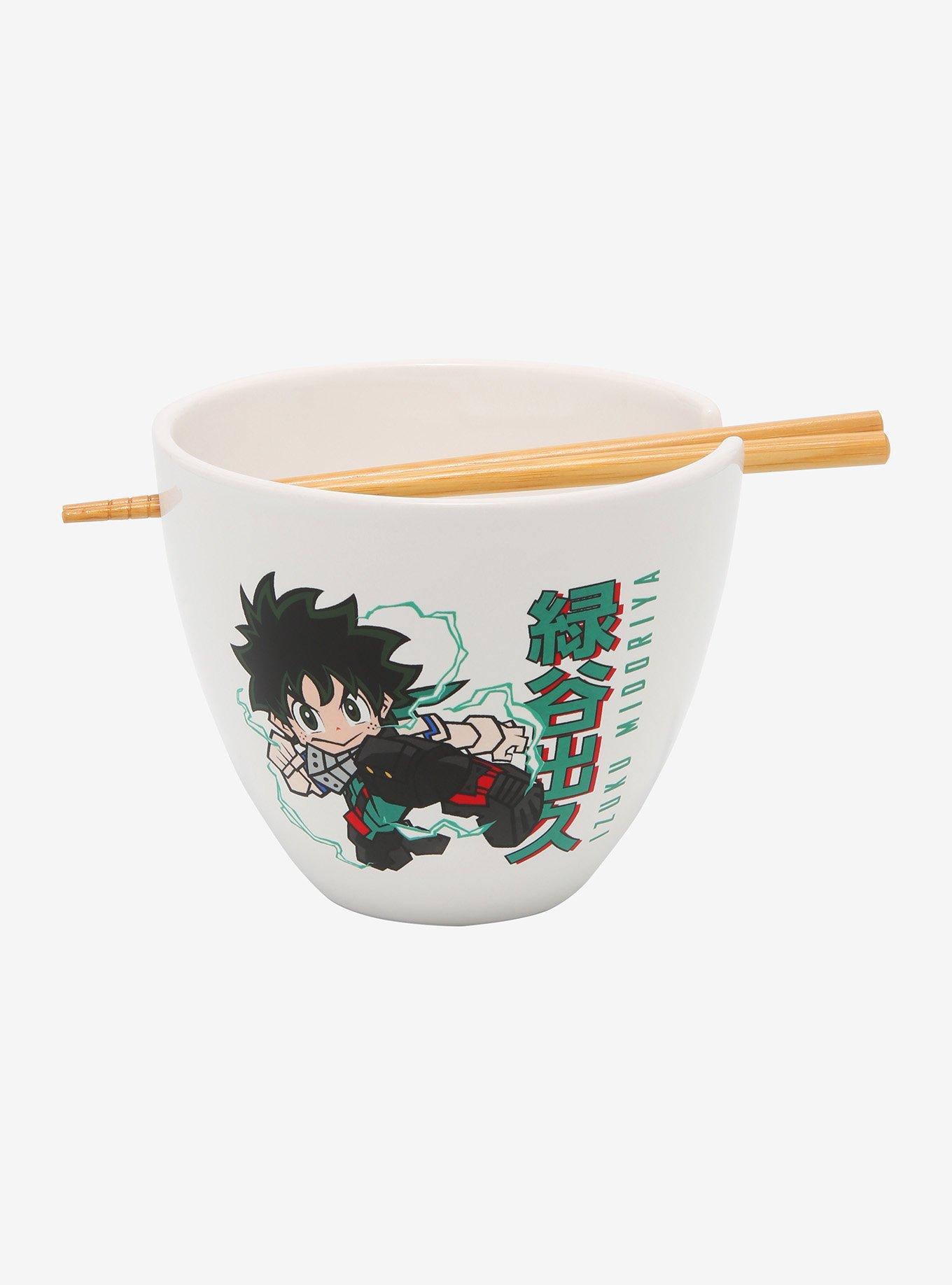 My Hero Academia Chibi Deku & Bakugo Ramen Bowl With Chopsticks, , hi-res