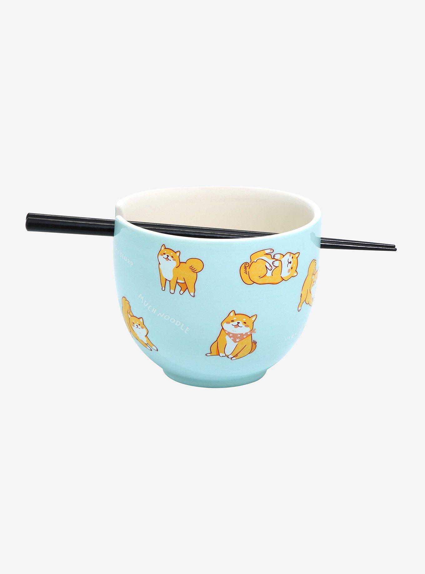 Shiba Inu Ramen Bowl With Chopsticks, , hi-res