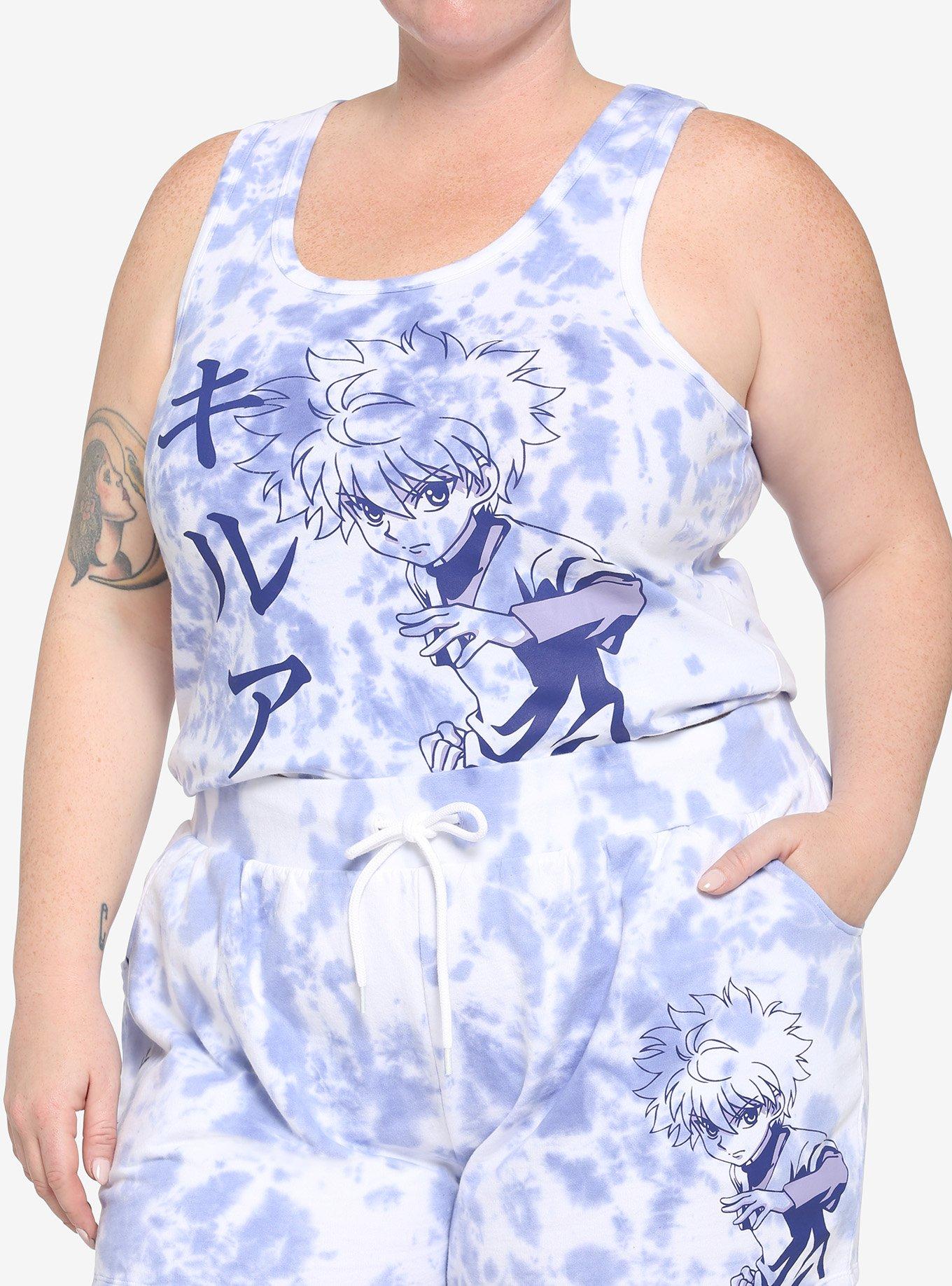 Hunter X Hunter Killua Tie-Dye Girls Lounge Set Plus Size, MULTI, hi-res