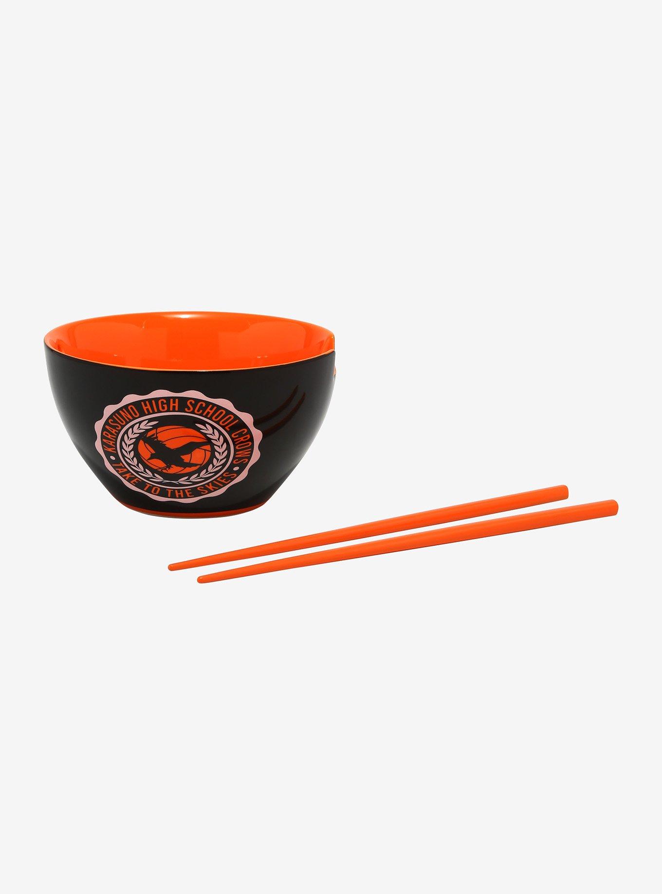 Haikyu!! Karasuno Logo Ramen Bowl With Chopsticks, , hi-res