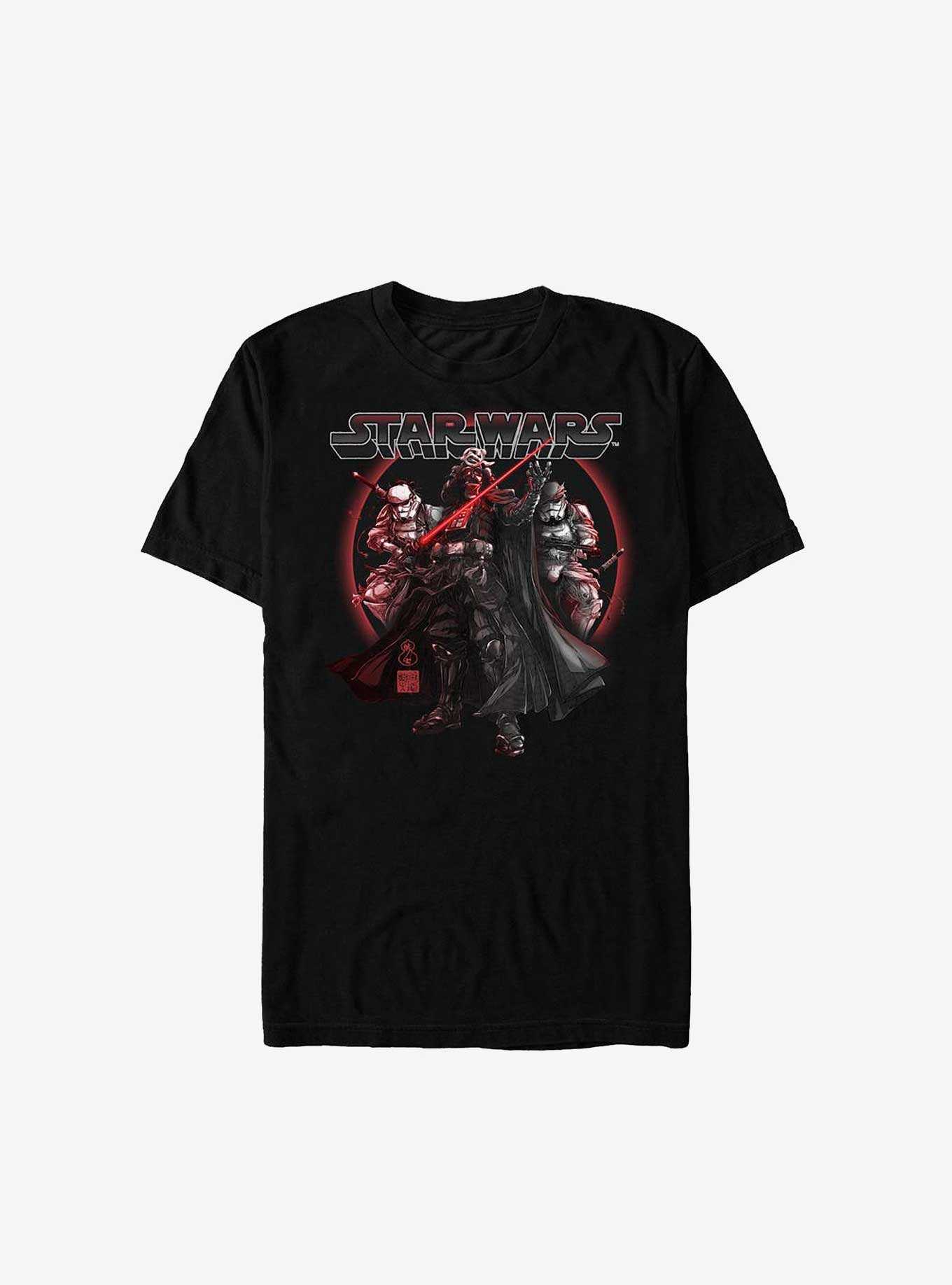 Star Wars: Visions Darth Vader & Stormtroopers T-Shirt, BLACK, hi-res