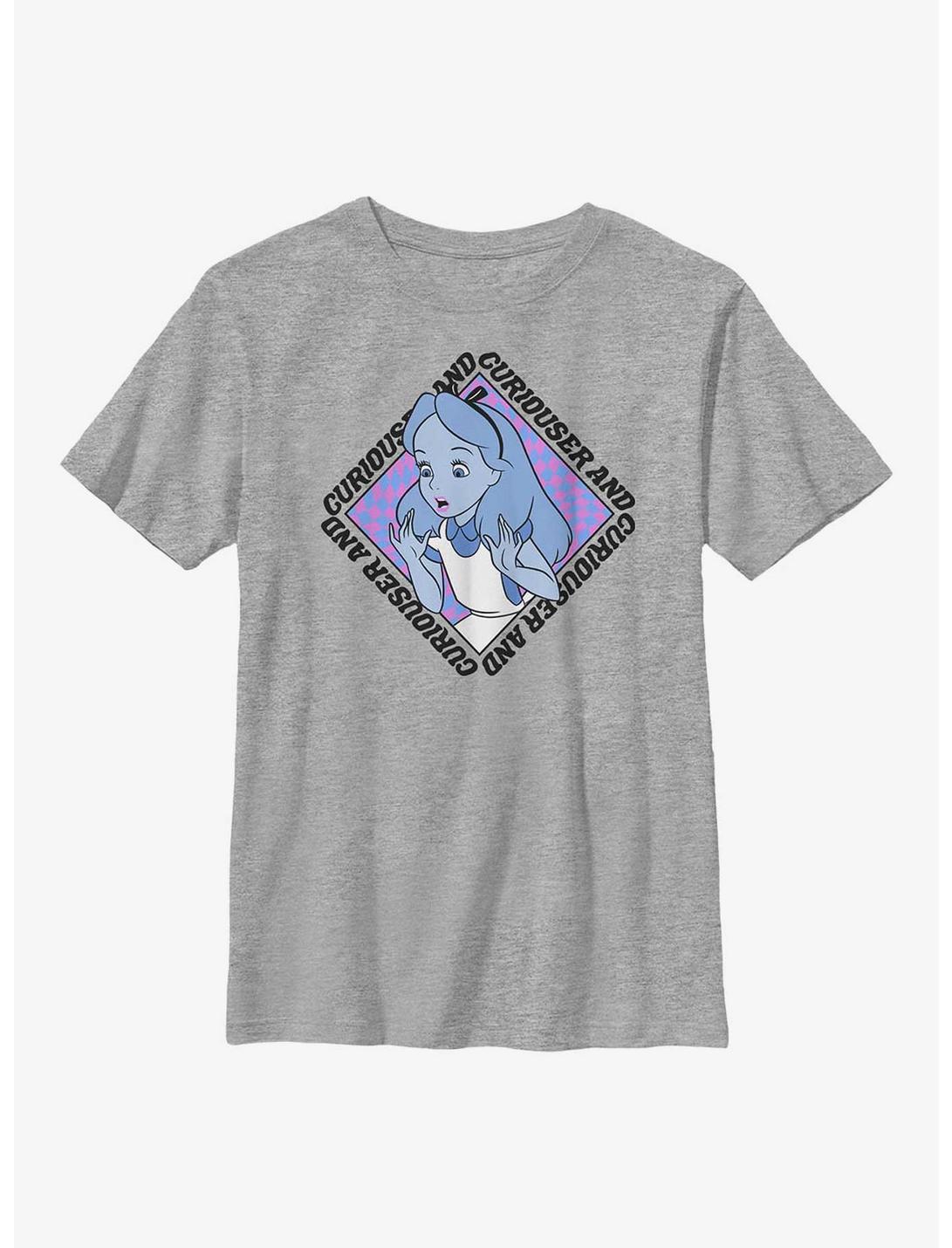 Disney Alice In Wonderland Alice Face Youth T-Shirt, ATH HTR, hi-res
