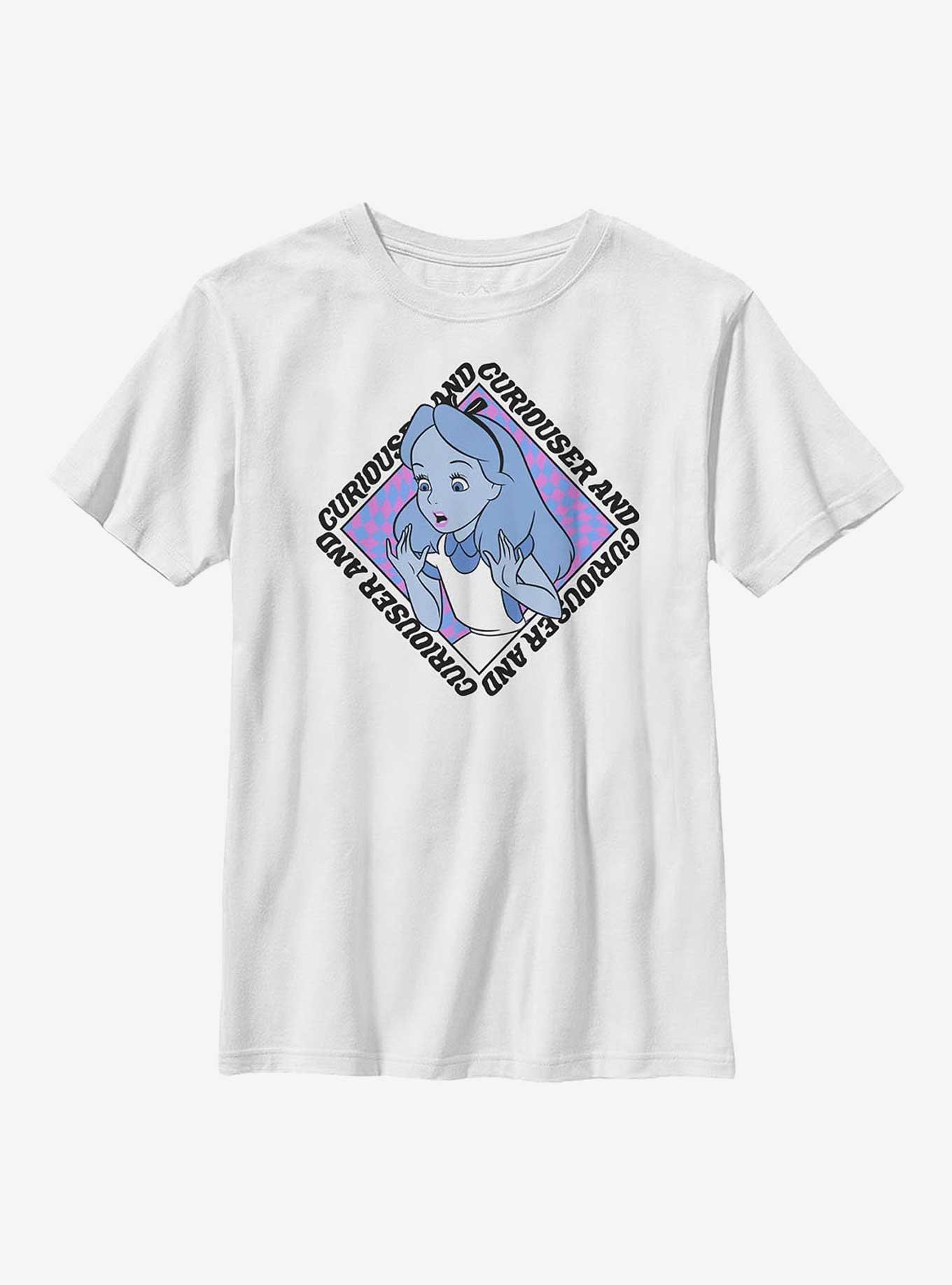 Disney Alice In Wonderland Alice Face Youth T-Shirt, , hi-res