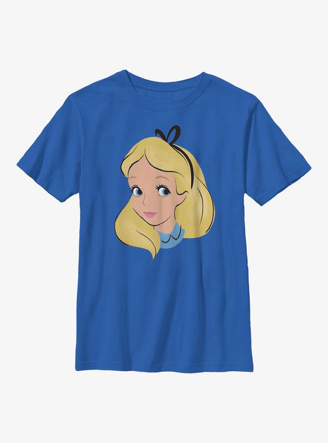Disney Alice In Wonderland Big Face Youth T-Shirt, , hi-res