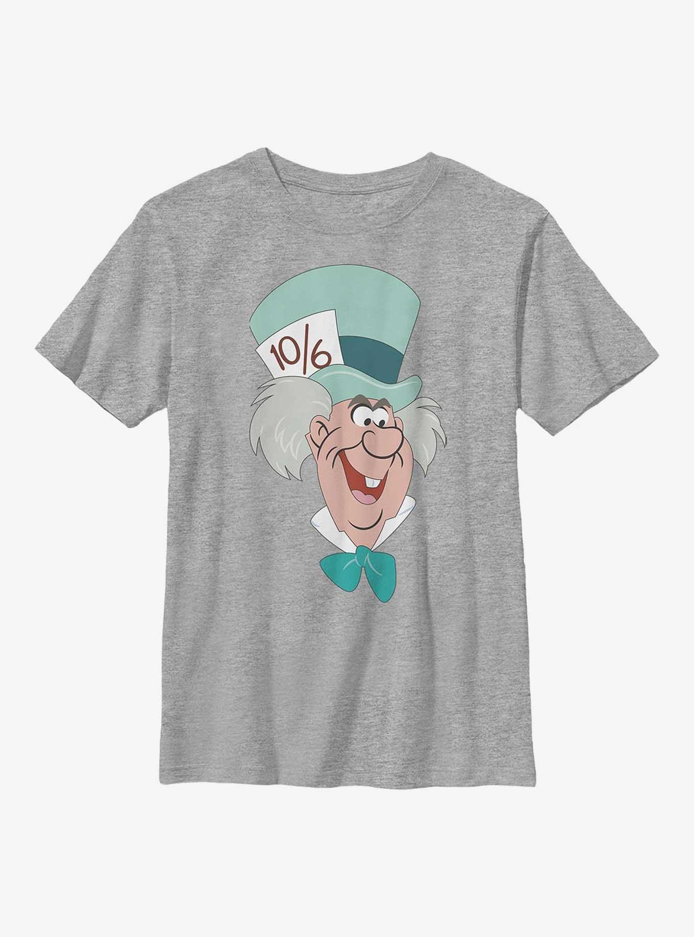 Disney Alice In Wonderland Mad Hatter Big Face Youth T-Shirt, , hi-res