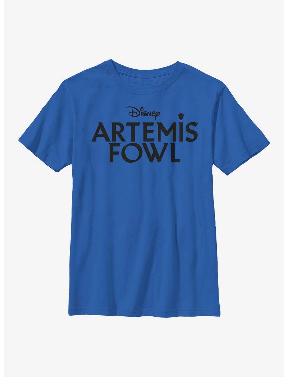 Disney Artemis Fowl Flat Logo Youth T-Shirt, ROYAL, hi-res