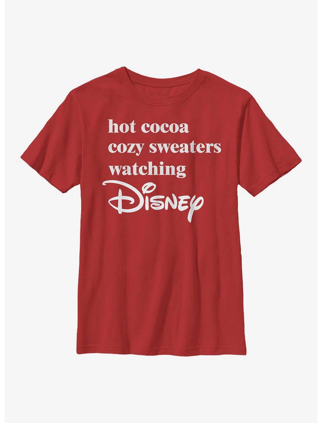 Disney Cozy Disney Youth T-Shirt, RED, hi-res