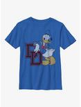 Disney Donald Duck Donald College Dd Youth T-Shirt, ROYAL, hi-res