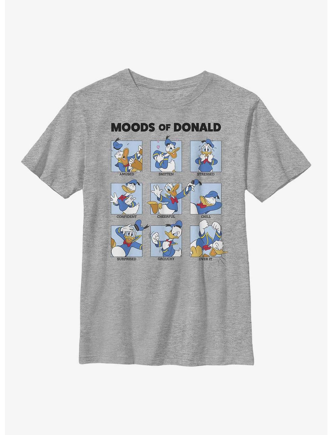 Disney Donald Duck Donald Moods Youth T-Shirt, ATH HTR, hi-res