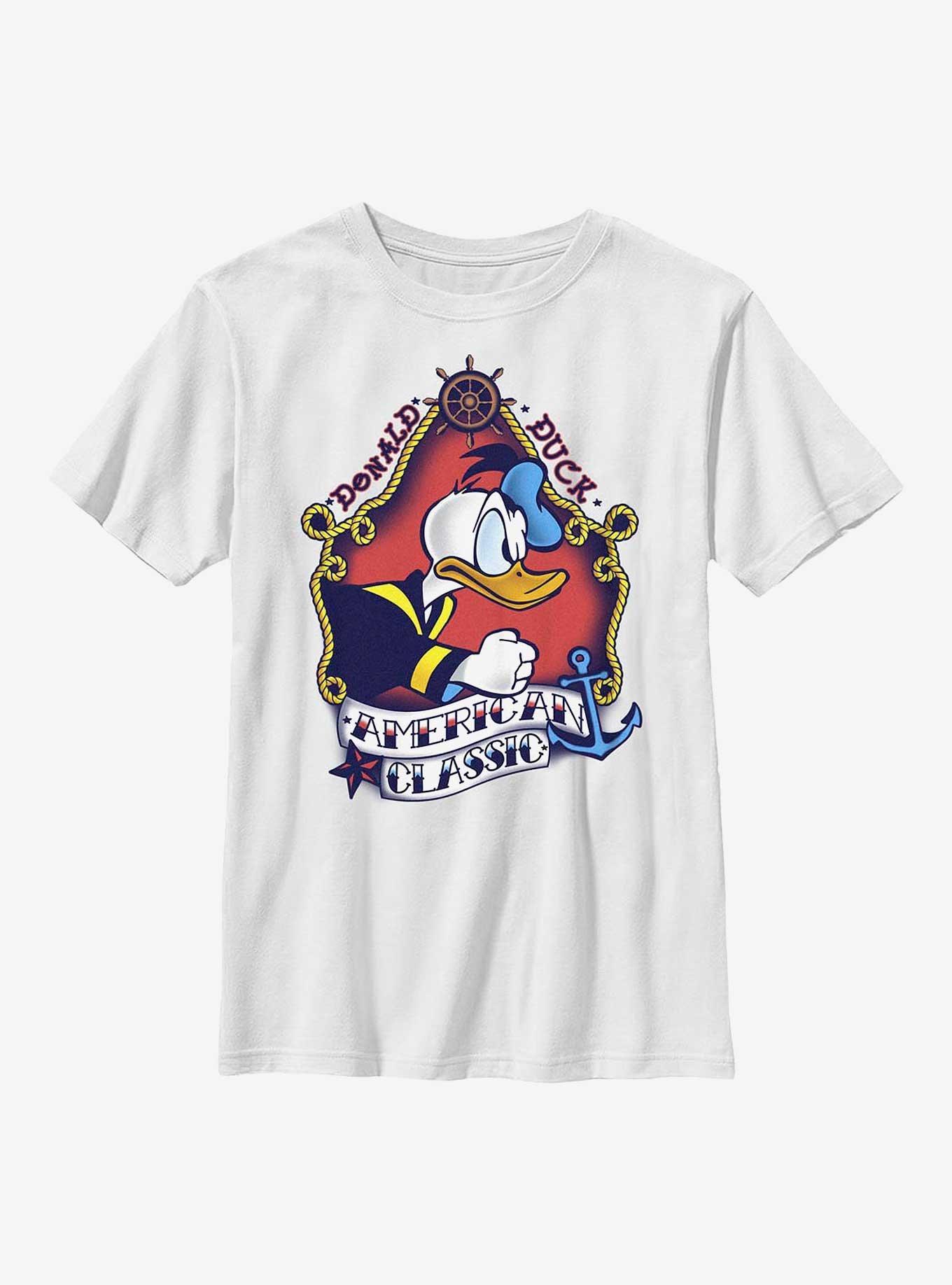 Disney Donald Duck Sailor Donald Flash Youth T-Shirt, WHITE, hi-res