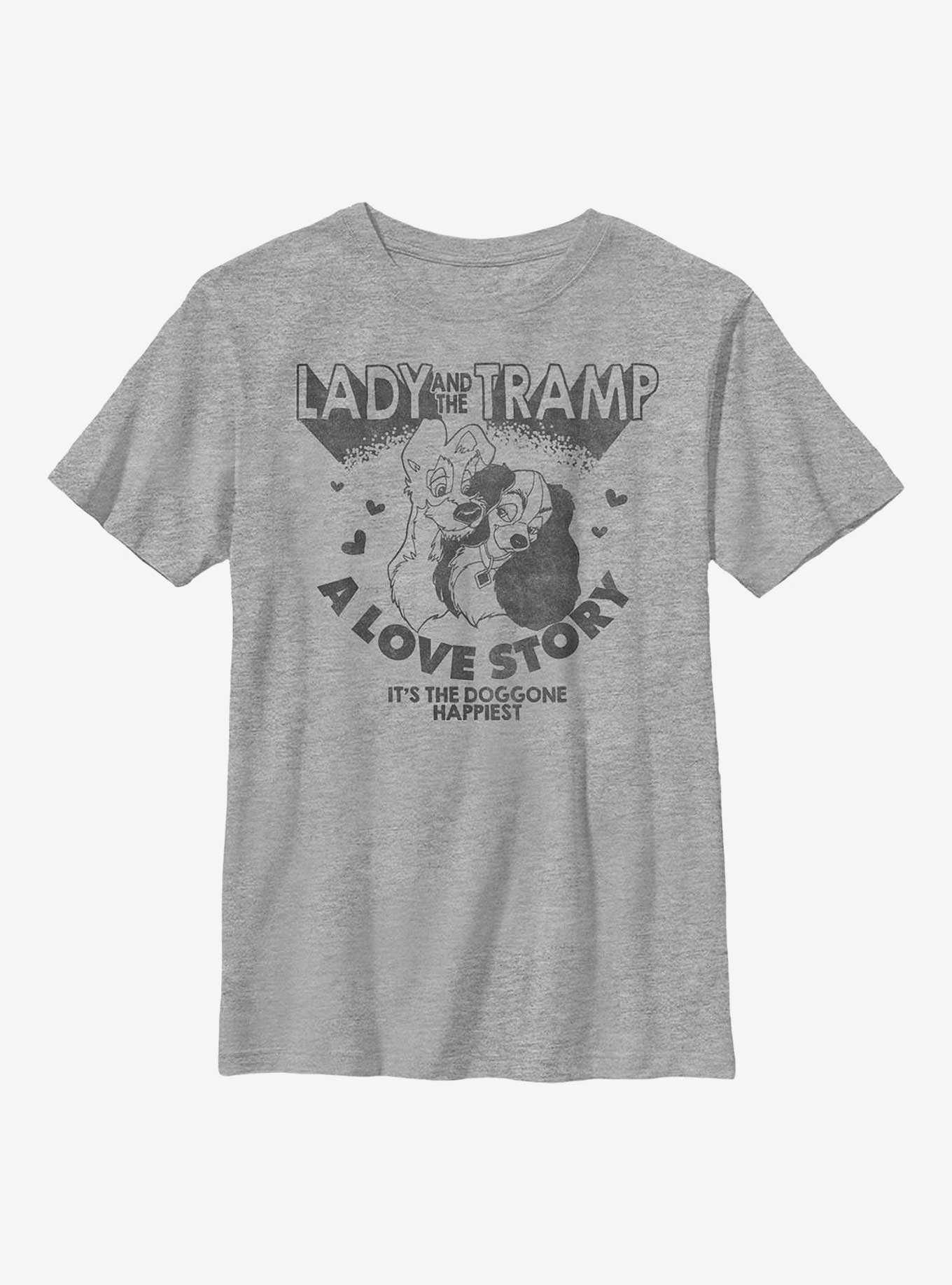 Disney The Lady And The Tramp Love Story Youth T-Shirt, , hi-res