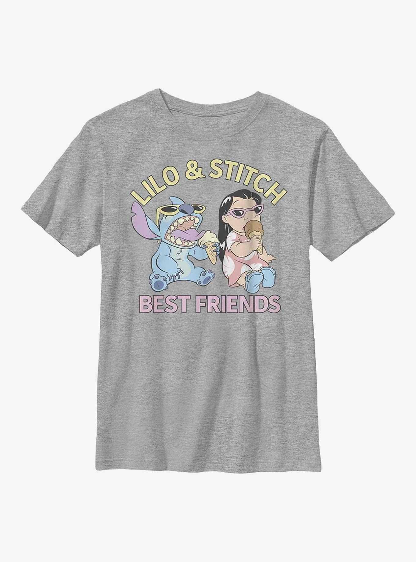 Disney Lilo And Stitch Best Friends Youth T-Shirt, ATH HTR, hi-res