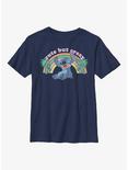 Disney Lilo And Stitch Kawaii Stitch Youth T-Shirt, NAVY, hi-res