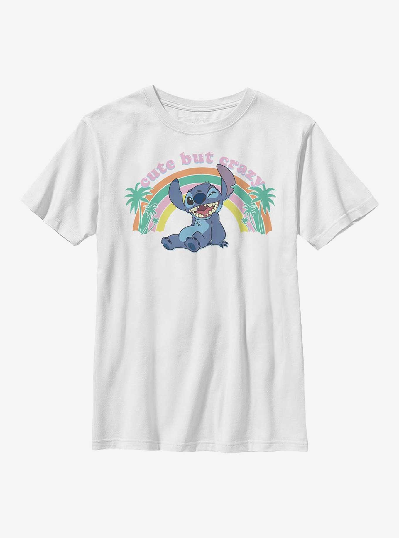 Disney Lilo And Stitch Kawaii Stitch Youth T-Shirt, WHITE, hi-res