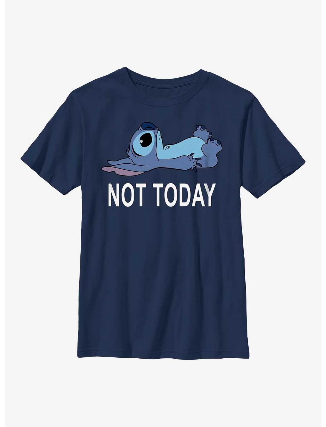 Disney Lilo And Stitch Not Today Youth T-Shirt, NAVY, hi-res