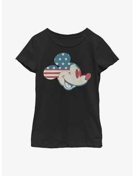 Disney Mickey Mouse Mickey Americana Flag Fill Youth Girls T-Shirt, , hi-res