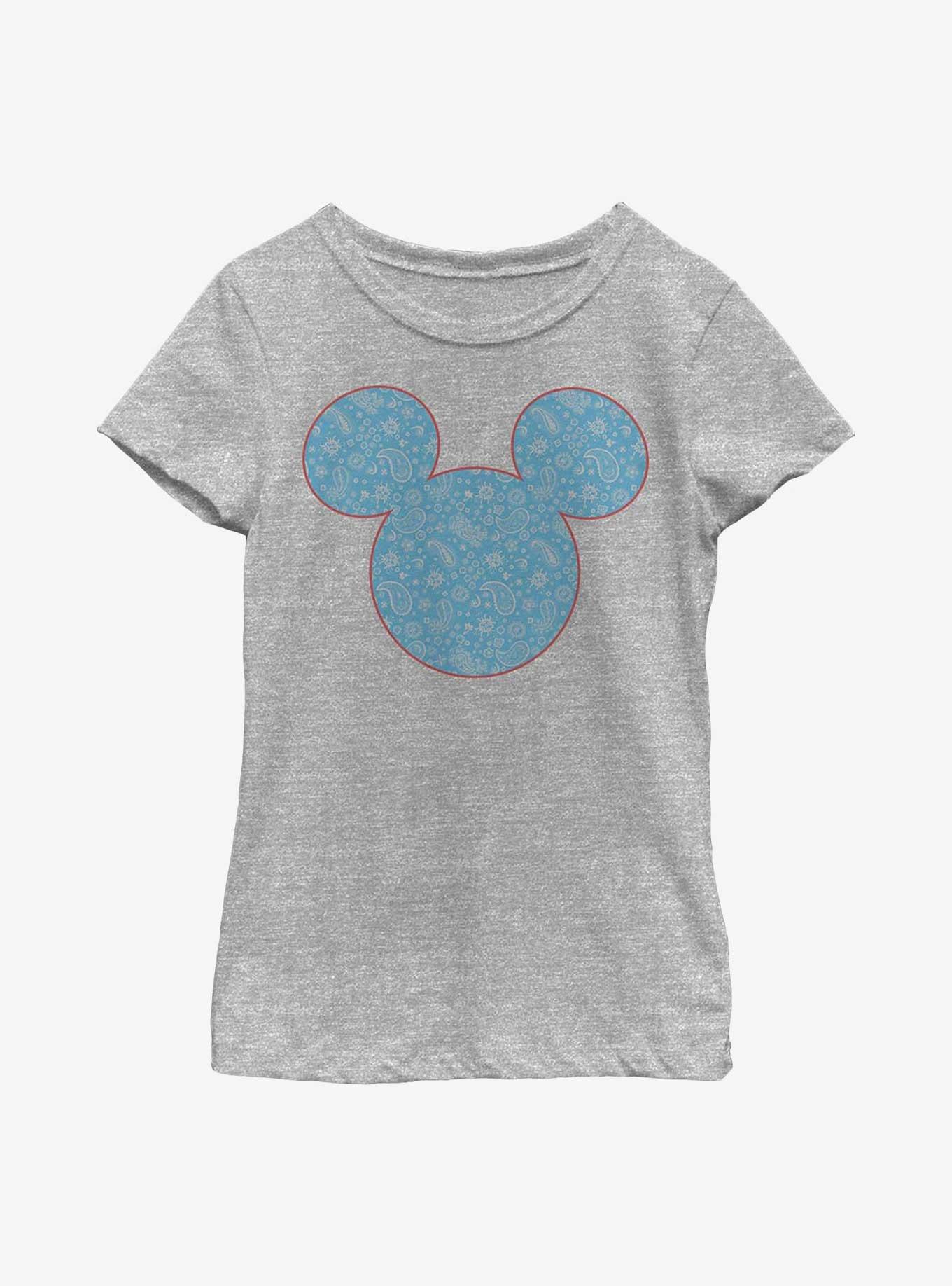 Disney Mickey Mouse Mickey Americana Paisley Youth Girls T-Shirt, , hi-res