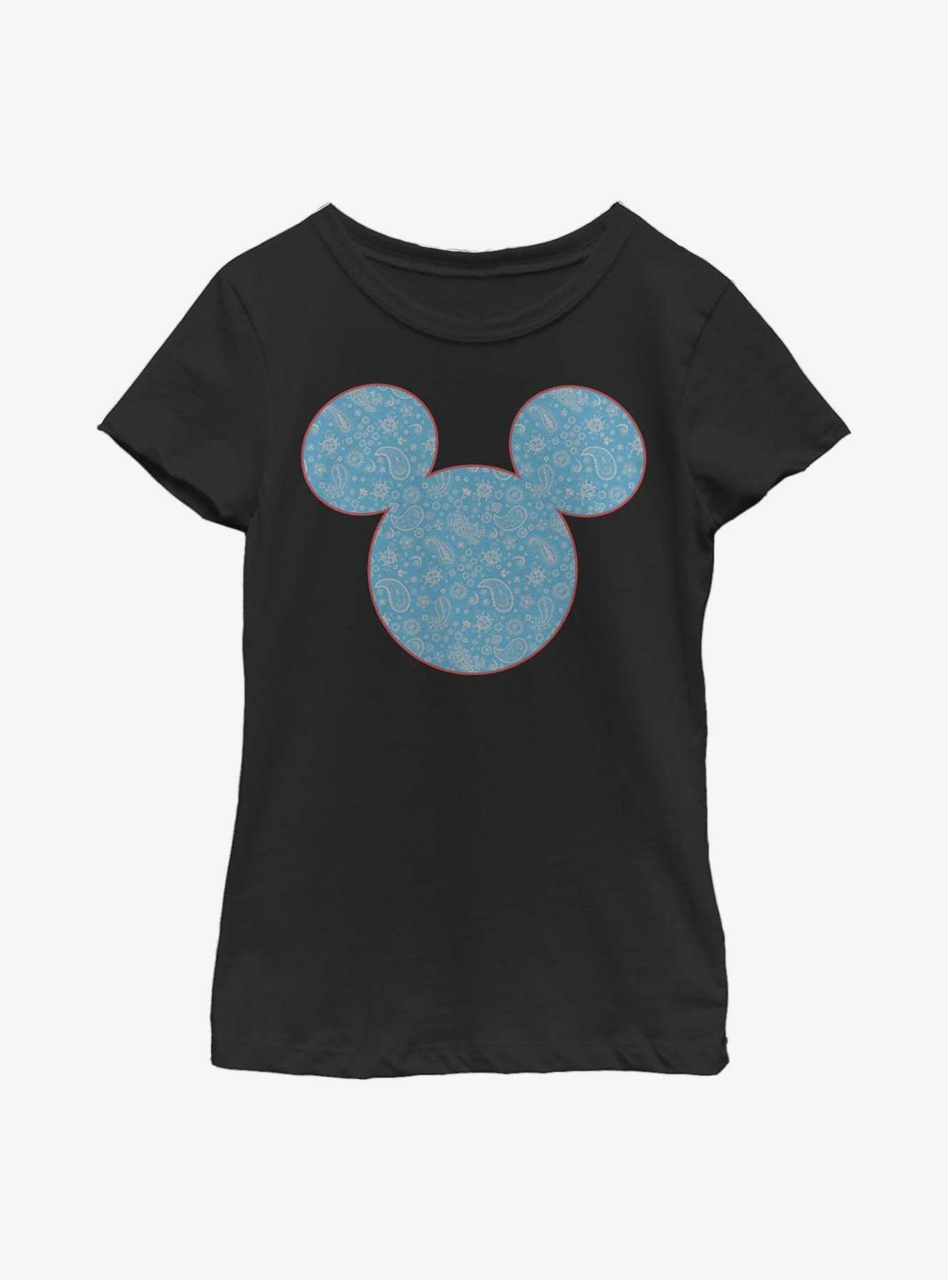 Disney Mickey Mouse Mickey Americana Paisley Youth Girls T-Shirt, , hi-res