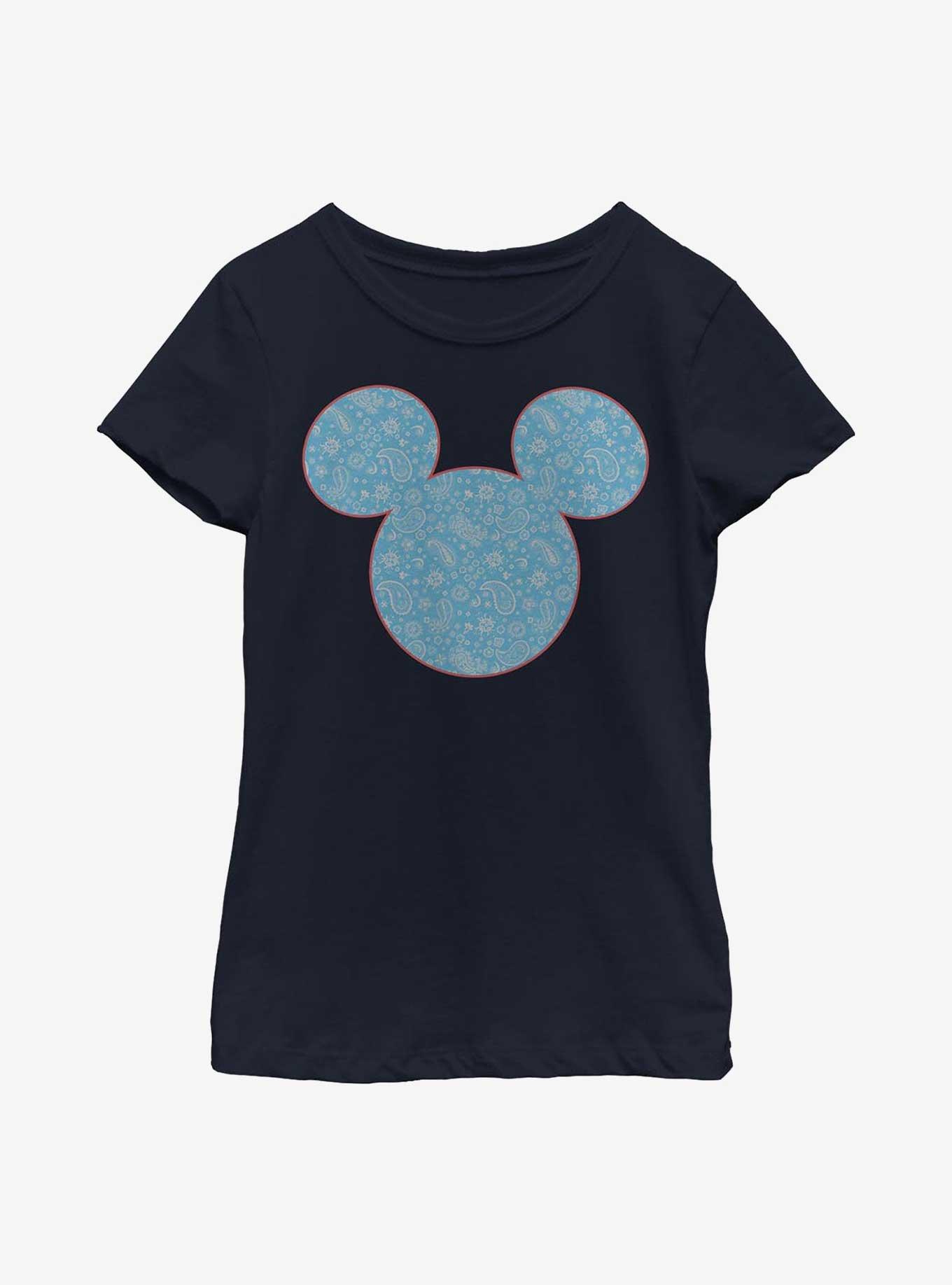 Disney Mickey Mouse Mickey Americana Paisley Youth Girls T-Shirt, , hi-res