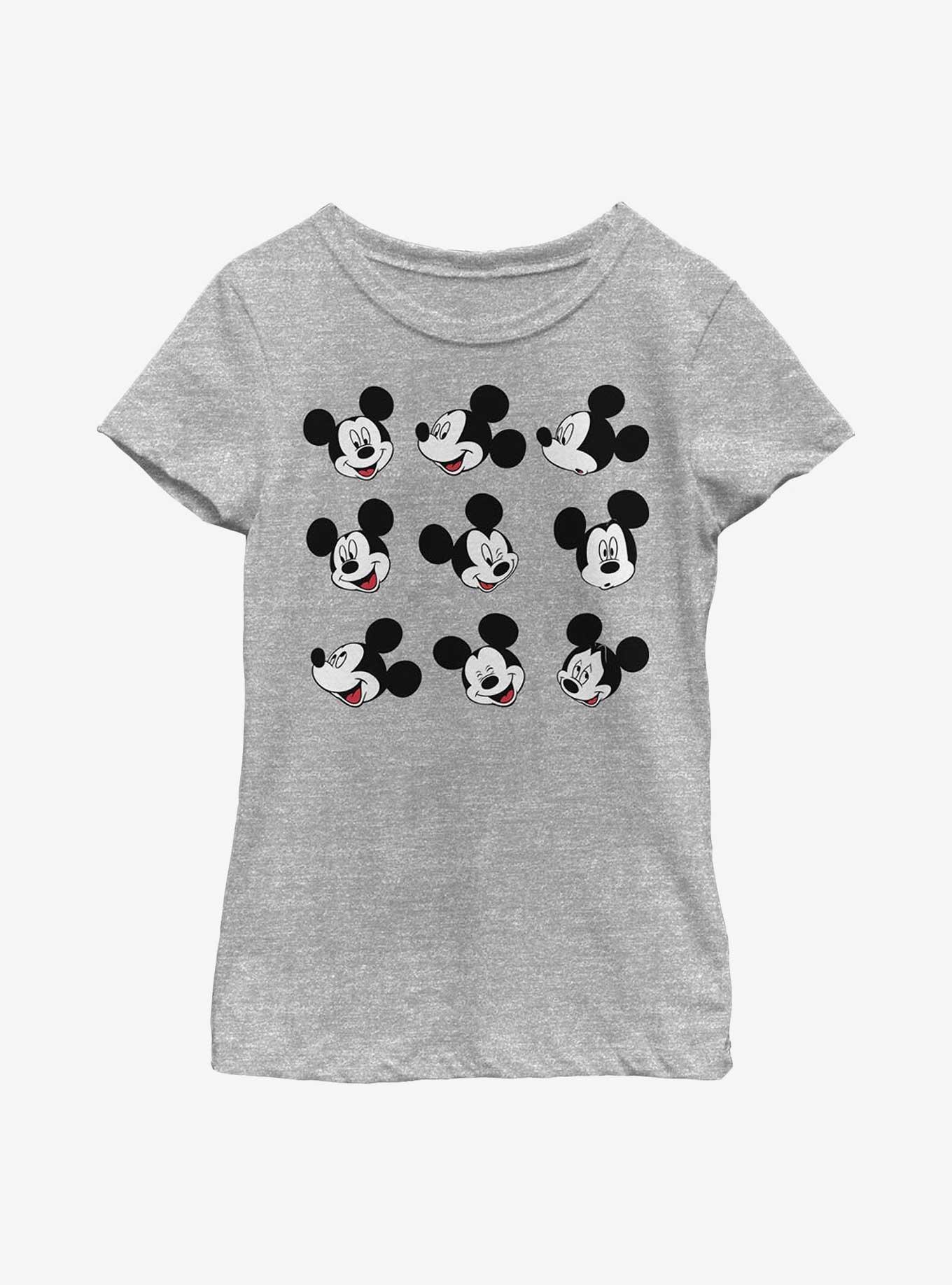 Disney Mickey Mouse Expression Box Up Youth Girls T-Shirt, , hi-res