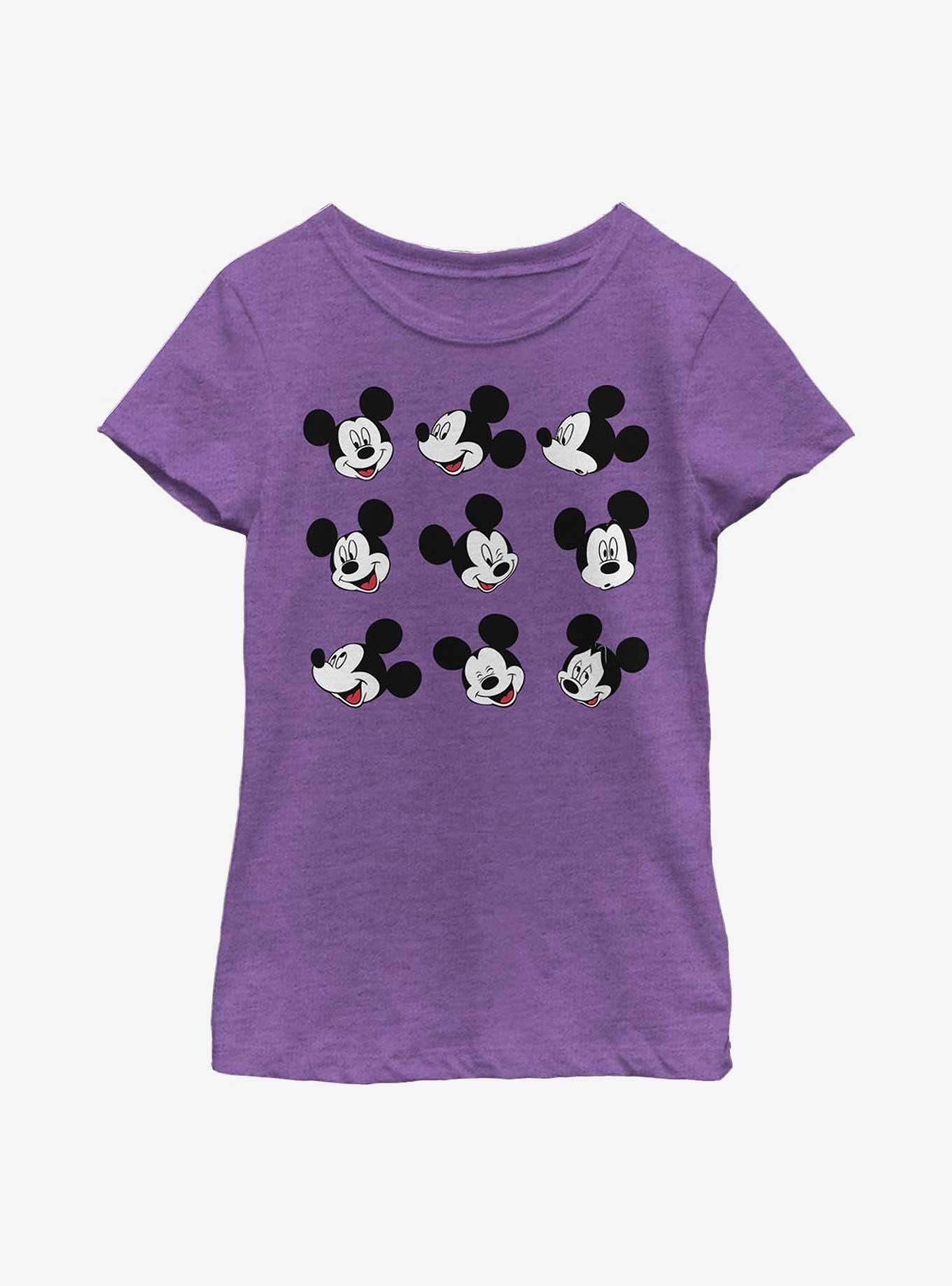 Disney Mickey Mouse Expression Box Up Youth Girls T-Shirt