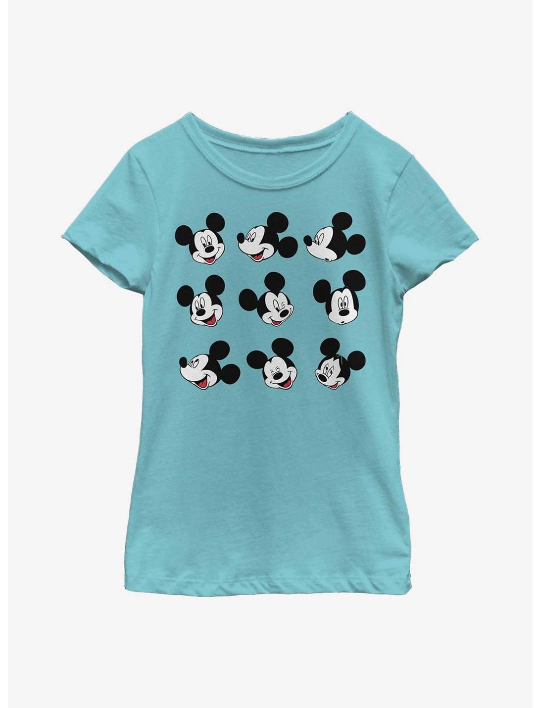 Disney Mickey Mouse Expression Box Up Youth Girls T-Shirt, TAHI BLUE, hi-res
