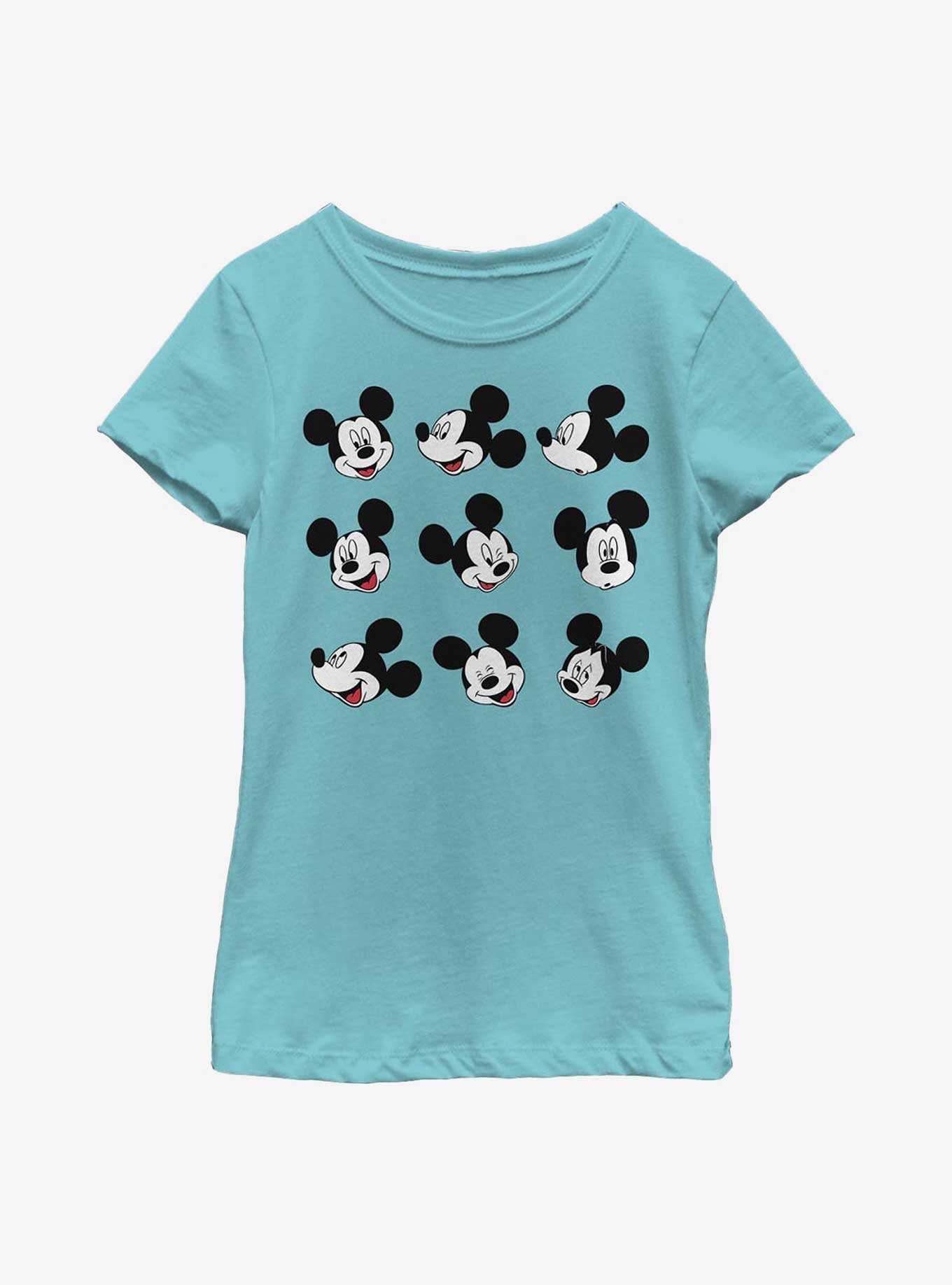 Disney Mickey Mouse Expression Box Up Youth Girls T-Shirt, , hi-res