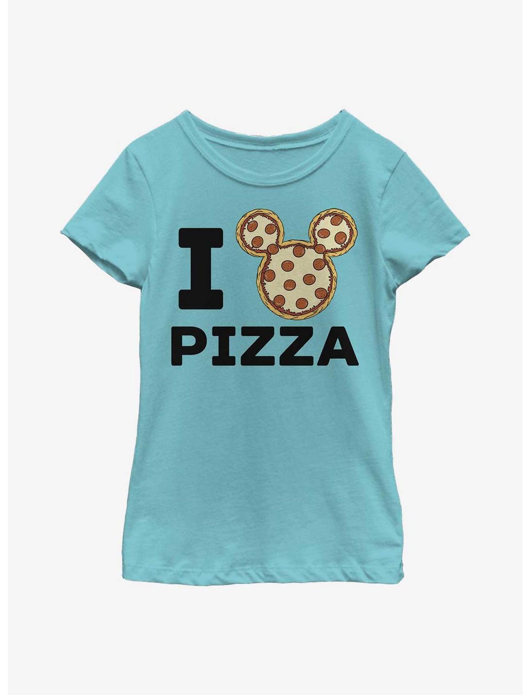 Disney Mickey Mouse Mickey Pizza Youth Girls T-Shirt, TAHI BLUE, hi-res